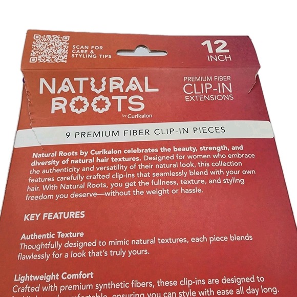 Curlkalon Blow Out Straight 12" Clip-In Natural Black Hair Extensions - 9ct - Picture 3 of 3